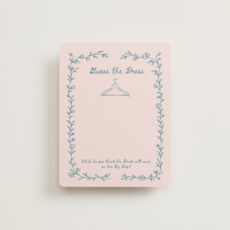 Bridal Shower Insert Cards