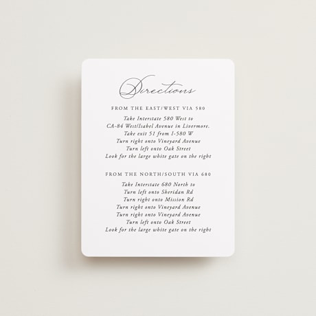 Direction Cards