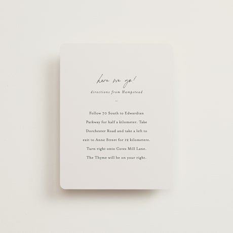 Direction Cards