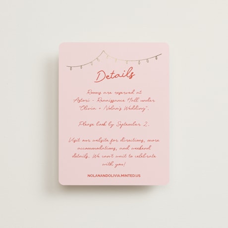 Foil-Pressed Direction Cards