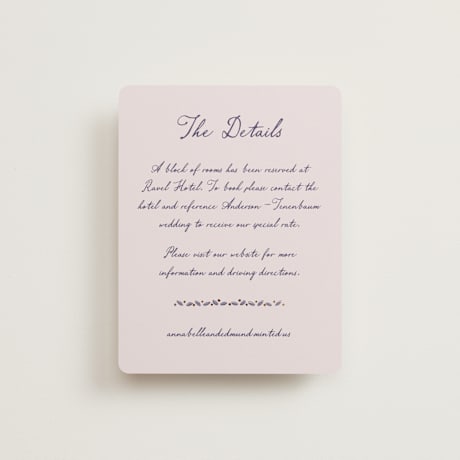 Foil-Pressed Direction Cards