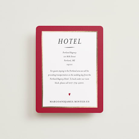 Foil-Pressed Direction Cards