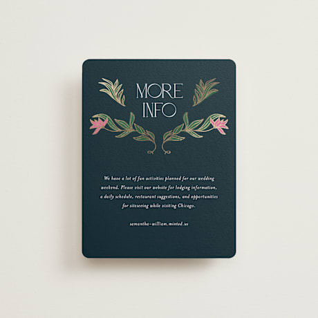 Foil-Pressed Direction Cards