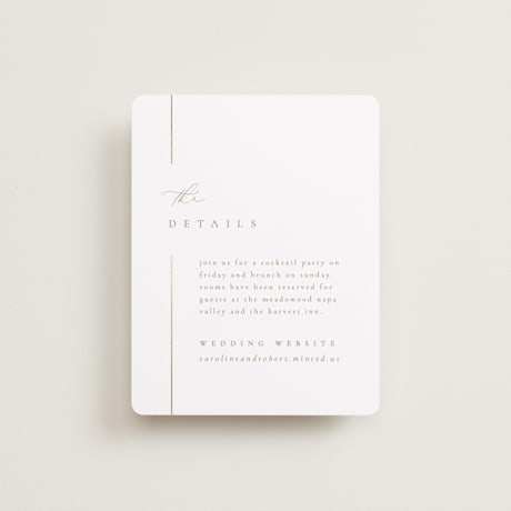 Foil-Pressed Direction Cards