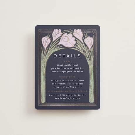 Foil-Pressed Direction Cards