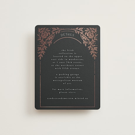 Foil-Pressed Direction Cards