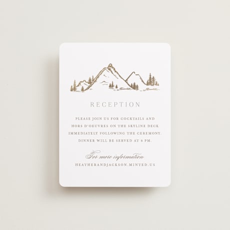 Foil-Pressed Reception Cards