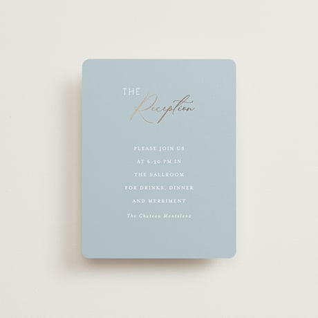 Foil-Pressed Reception Cards