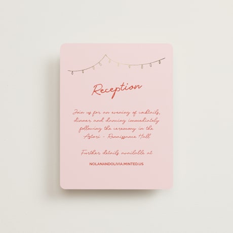 Foil-Pressed Reception Cards