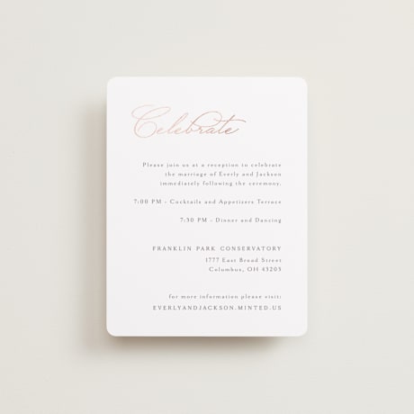 Foil-Pressed Reception Cards