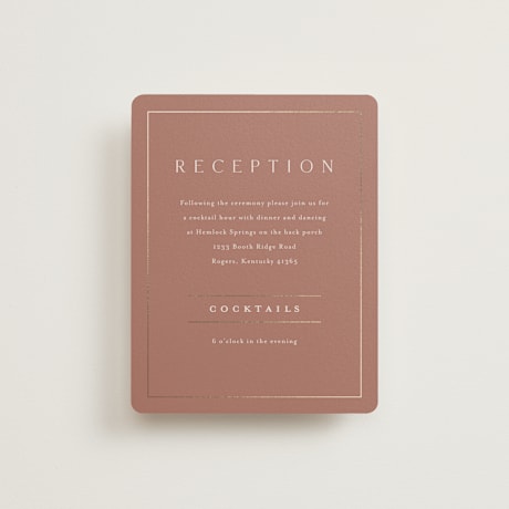 Foil-Pressed Reception Cards