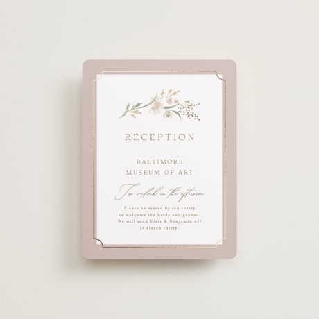 Foil-Pressed Reception Cards