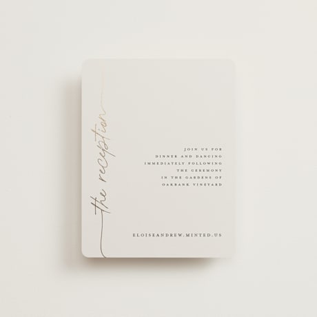 Foil-Pressed Reception Cards