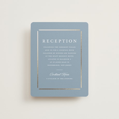 Foil-Pressed Reception Cards