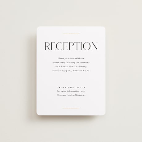 Foil-Pressed Reception Cards