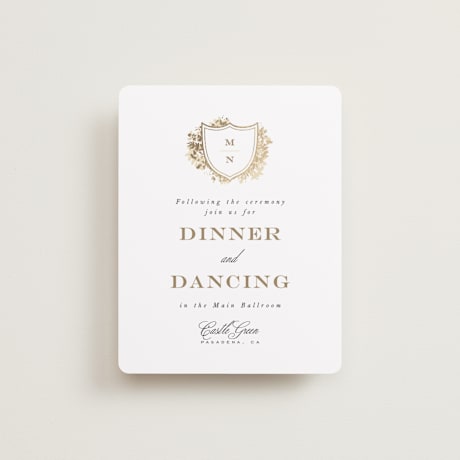 Foil-Pressed Reception Cards