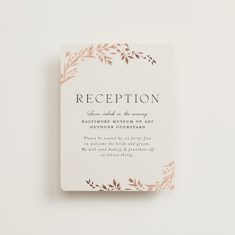Foil-Pressed Reception Cards