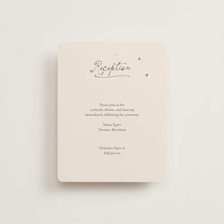 Foil-Pressed Reception Cards