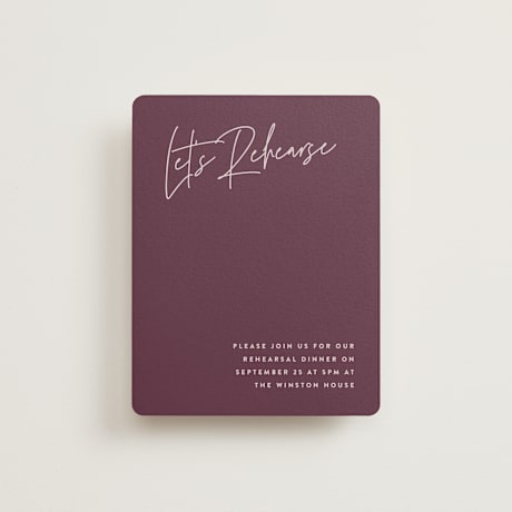 Rehearsal Dinner Cards