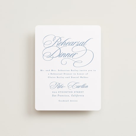 Rehearsal Dinner Cards