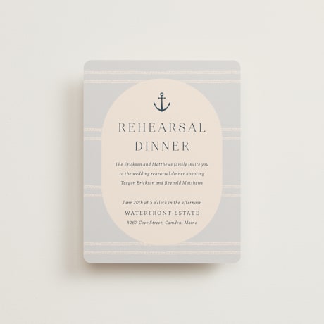Rehearsal Dinner Cards