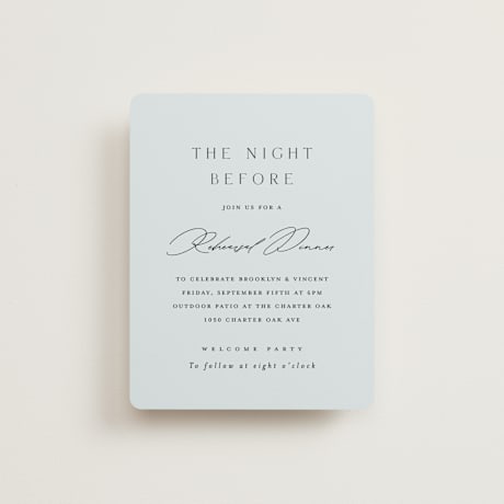 Rehearsal Dinner Cards