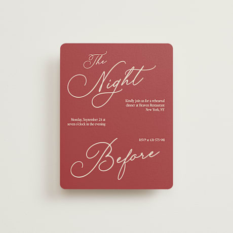 Rehearsal Dinner Cards