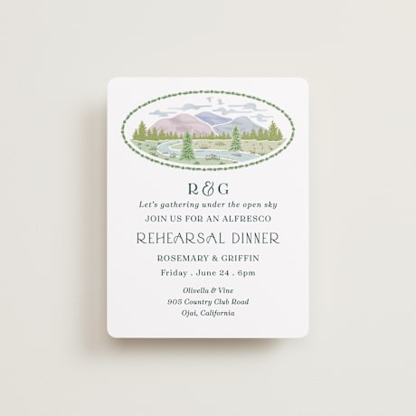 Rehearsal Dinner Cards