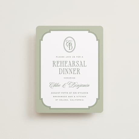 Rehearsal Dinner Cards