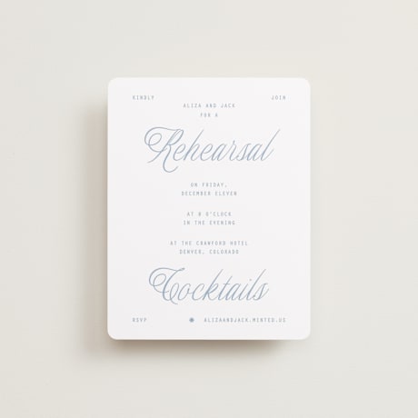 Rehearsal Dinner Cards