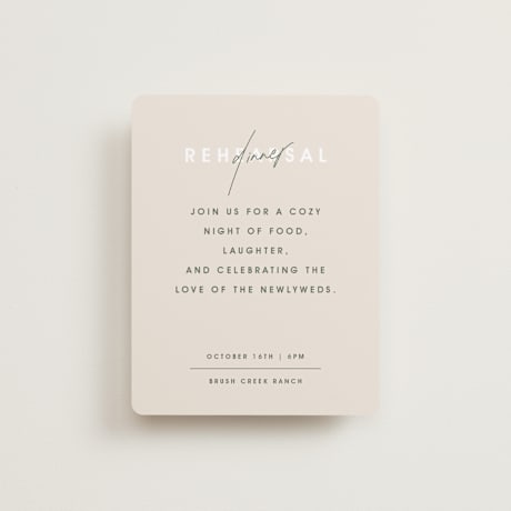 Rehearsal Dinner Cards