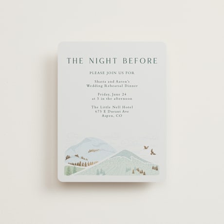 Rehearsal Dinner Cards