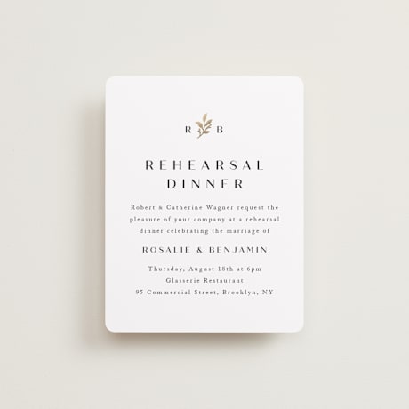 Rehearsal Dinner Cards