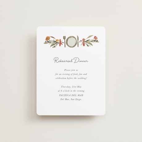 Rehearsal Dinner Cards