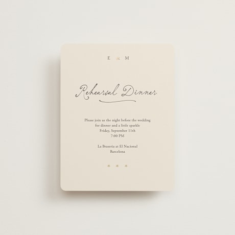Rehearsal Dinner Cards