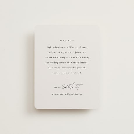 Reception Cards