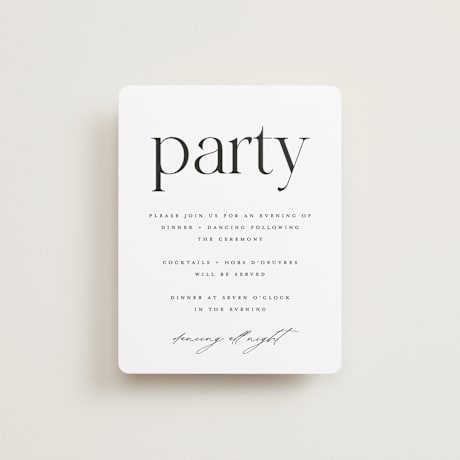 Reception Cards