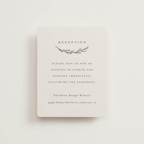 Reception Cards