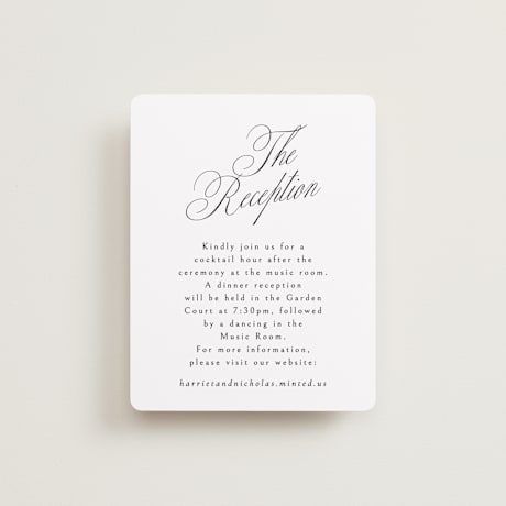 Reception Cards
