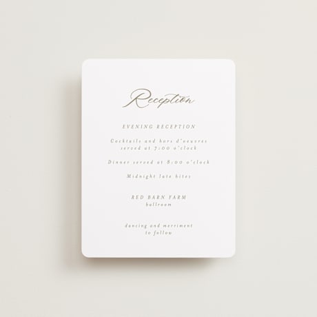 Reception Cards