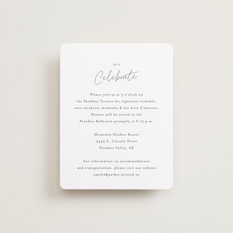 Reception Cards