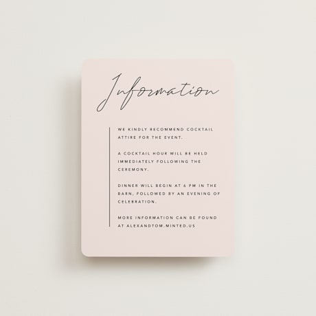 Reception Cards