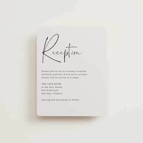 Reception Cards