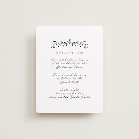 Reception Cards