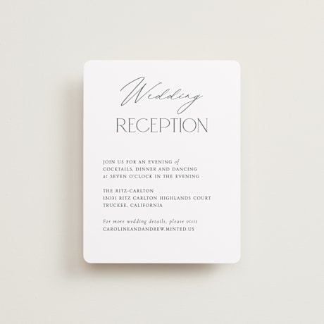 Reception Cards