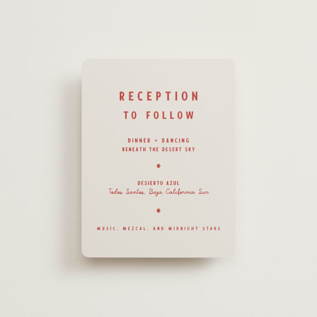 Reception Cards