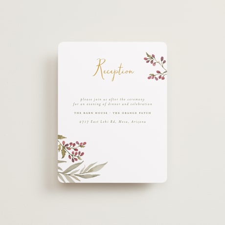 Reception Cards