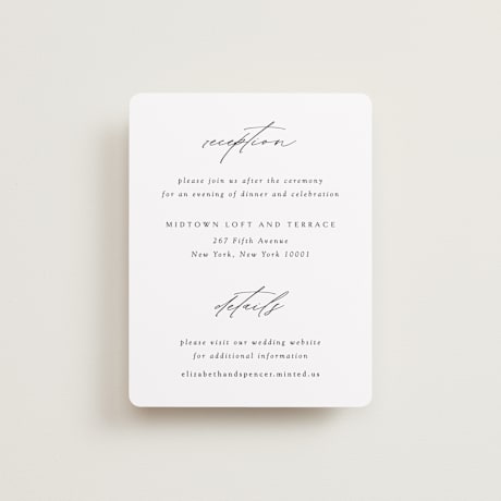 Reception Cards