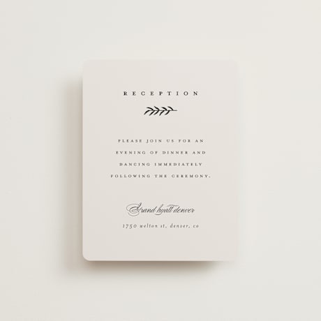 Reception Cards