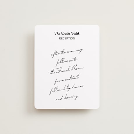 Reception Cards